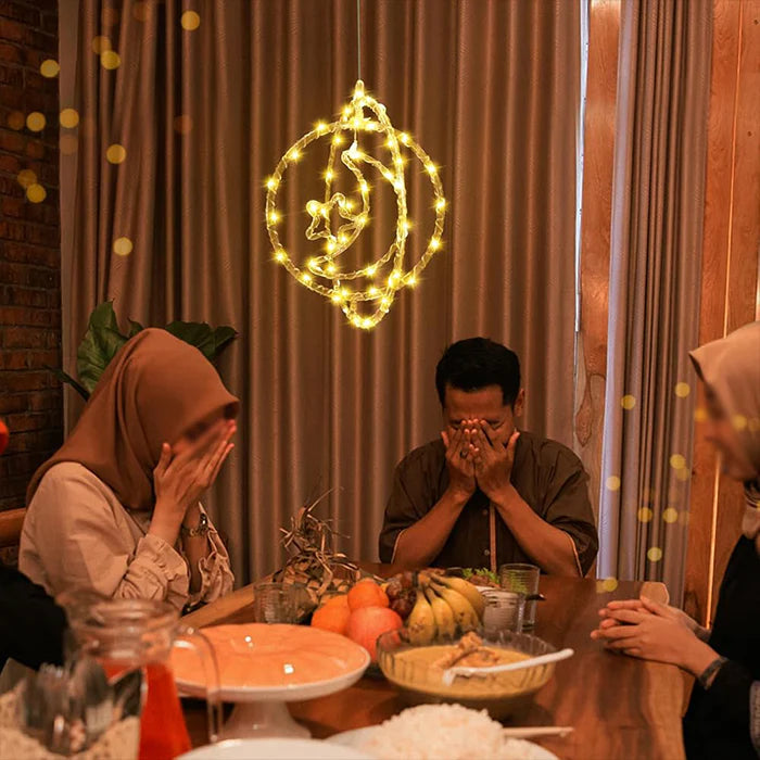 Rotatable LED Ramadan Star Window Light, USB LED Ramadan Window Star Light