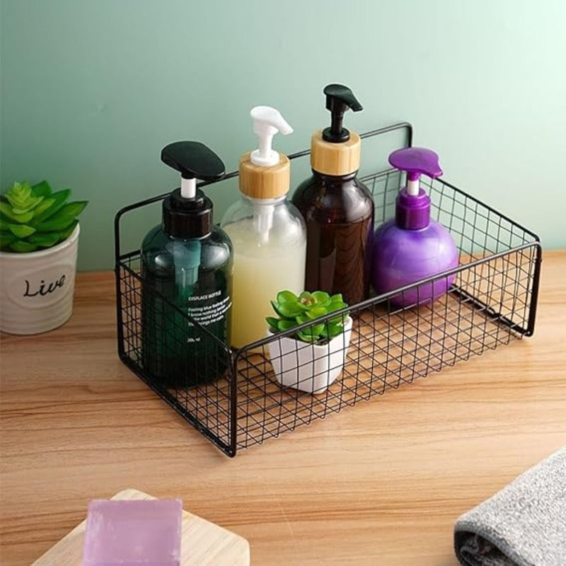 Wall Mounted Storage Rack , Bathroom Organizer Rack happyhome