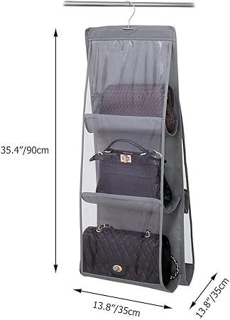 Wardrobe Hanging Bag organizer, Handbag Storage happyhome