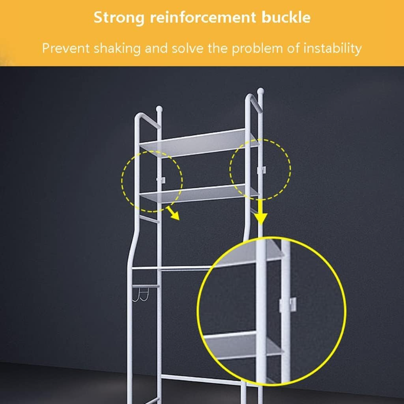 Washing Machine Rack , 3 Layer Metal Laundry Rack happyhome