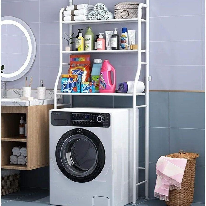 Wire Laundry Rack Washing Machine Rack | 3 Layer Metal Laundry Rack – happyhome