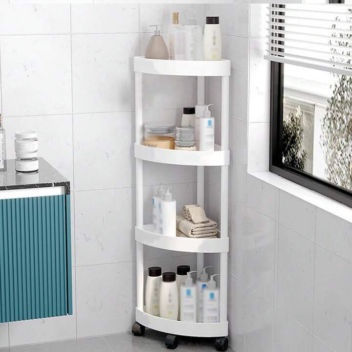 4 Tier Kitchen Corner Rack ,Plastic Corner Rack – happyhome