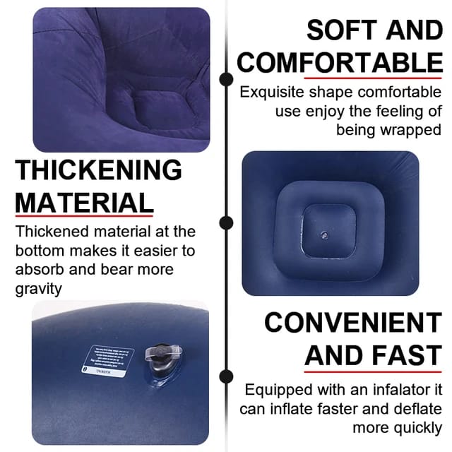 Inflatable Sofa Chair, Beanless Bag Inflatable Chair