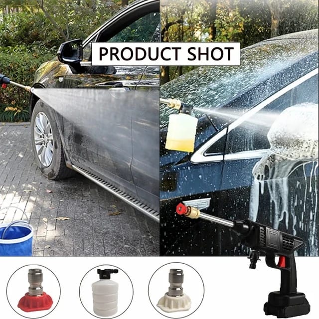 Rechargeable Car Wash Gun, Portable Cordless Power Washer