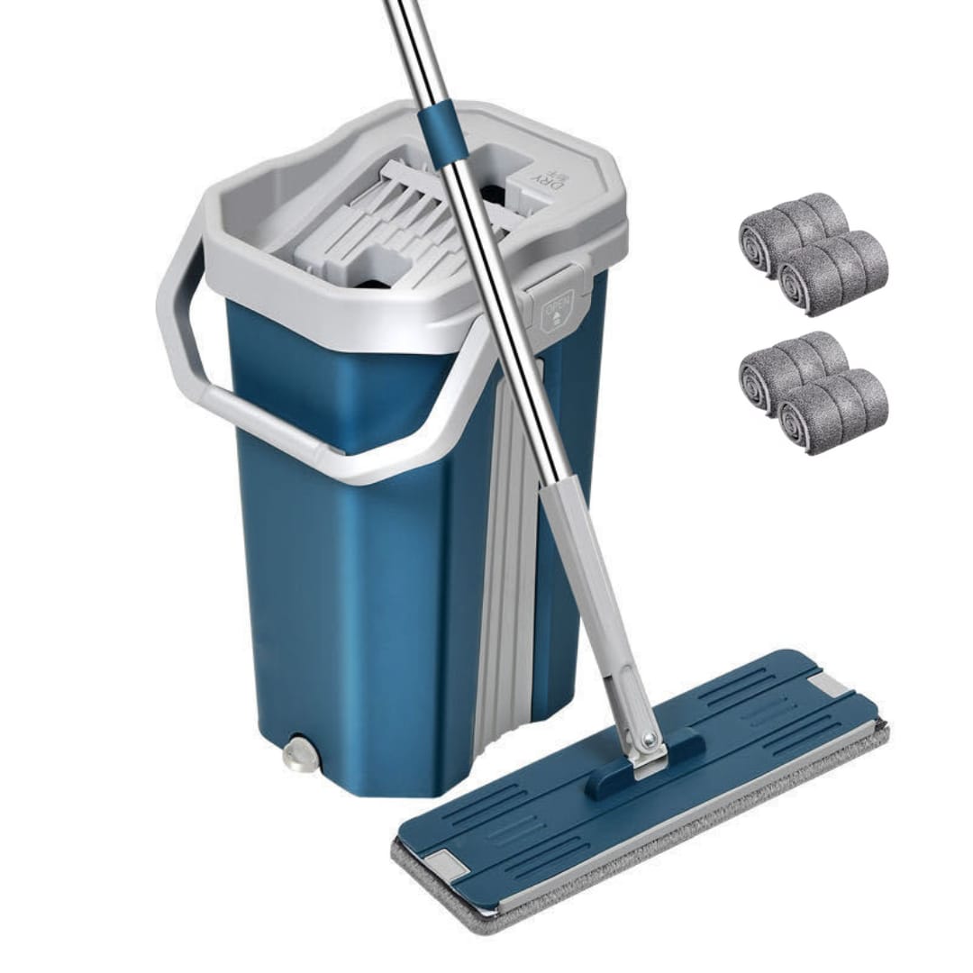 Floor Mop with Bucket , Flat Mop with Bucket