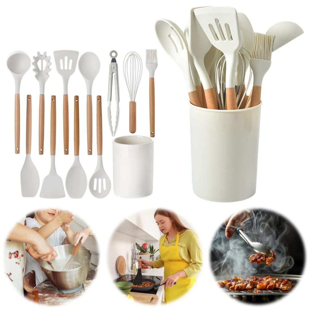 12 Pcs Kitchen Utensil Set, Cooking Set of Utensils