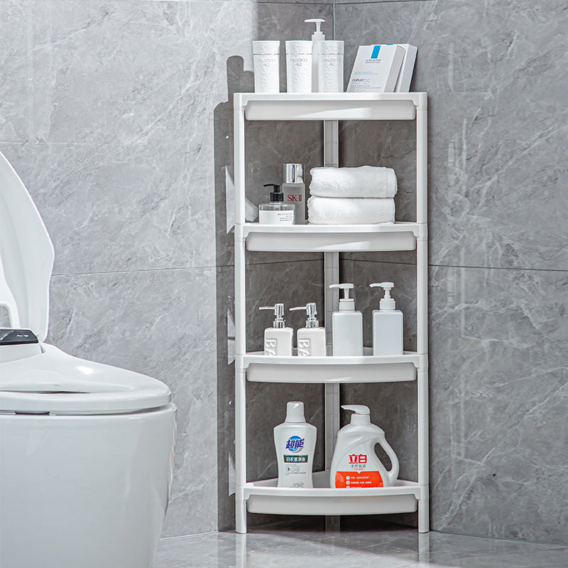 Plastic Corner Rack,Multifunctional Bathroom Plastic Shelving Unit