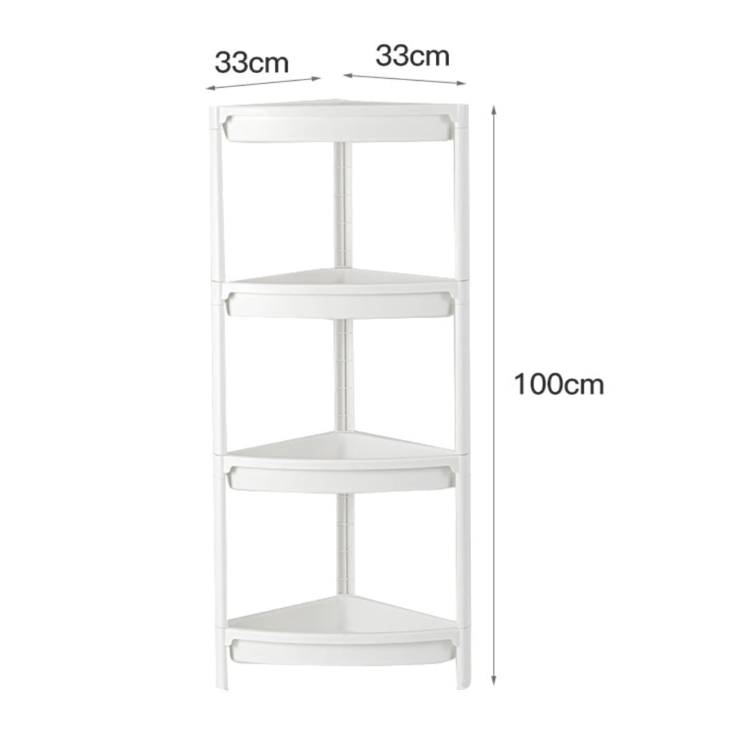 Plastic Corner Rack,Multifunctional Bathroom Plastic Shelving Unit