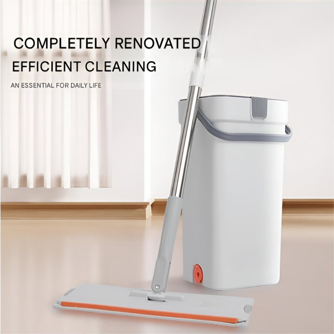 Floor Mop with Bucket , Flat Mop with Bucket