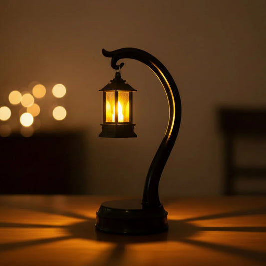 فانوس رمضان شموع LED، مصباح رمضان يعمل بالبطارية