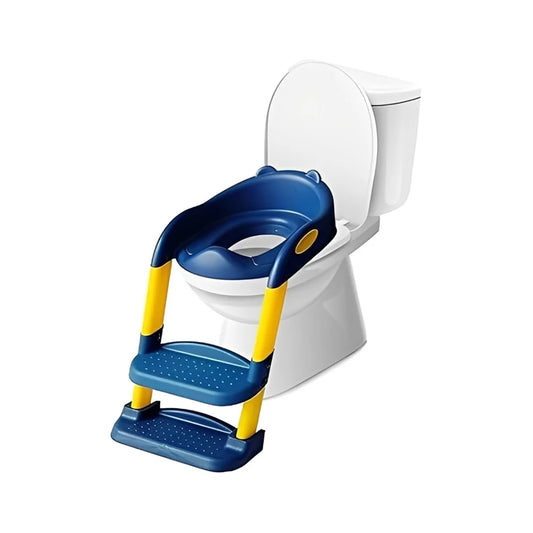 Kids Toilet Training Seat with Ladder, Foldable Potty Training Ladder Seat