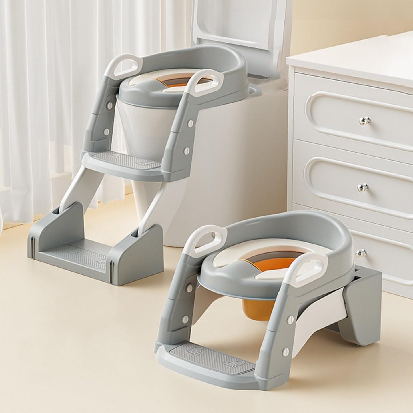 Kids Toilet Training Seat, Potty Training Seat with Ladder