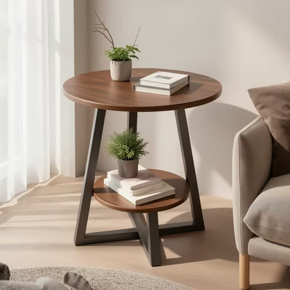 Round Side Table, 2 Tier Side Table,