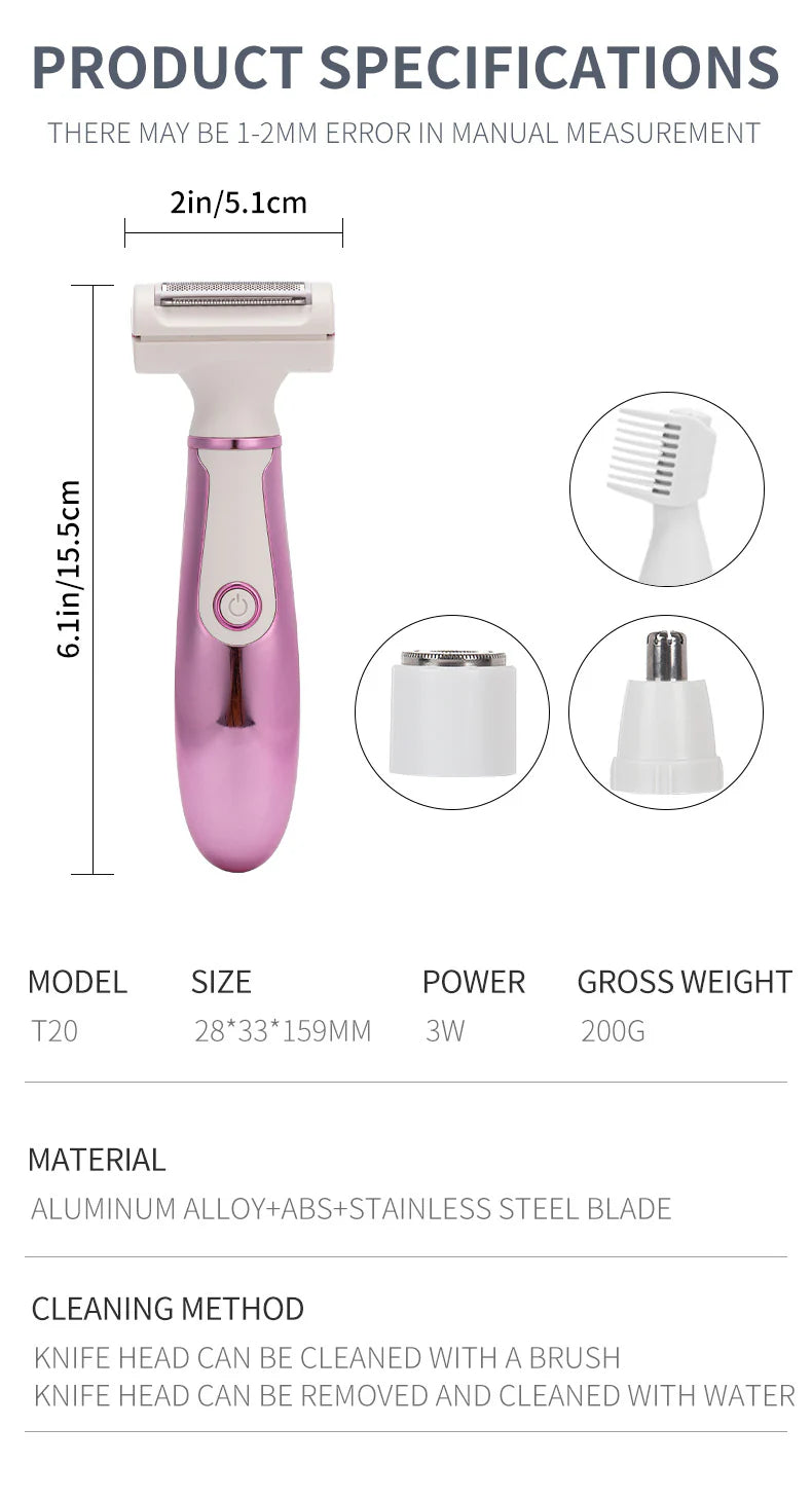 DALING 4-in-1 Grooming Set, Women’s Grooming Kit