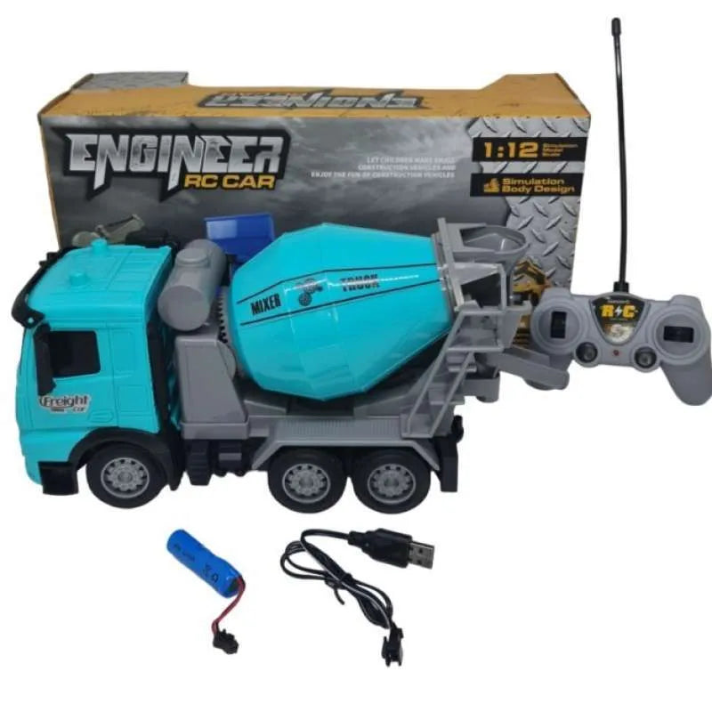 TRUCK ENGINEER REMOTE CONTROL CAR, Cement Mixer Tank Toy